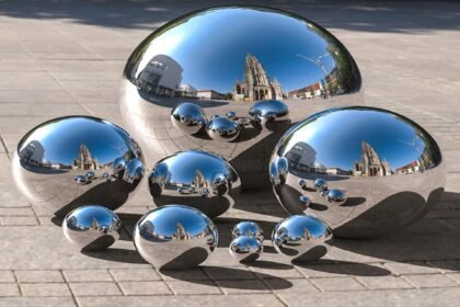 Inflatable mirror balls